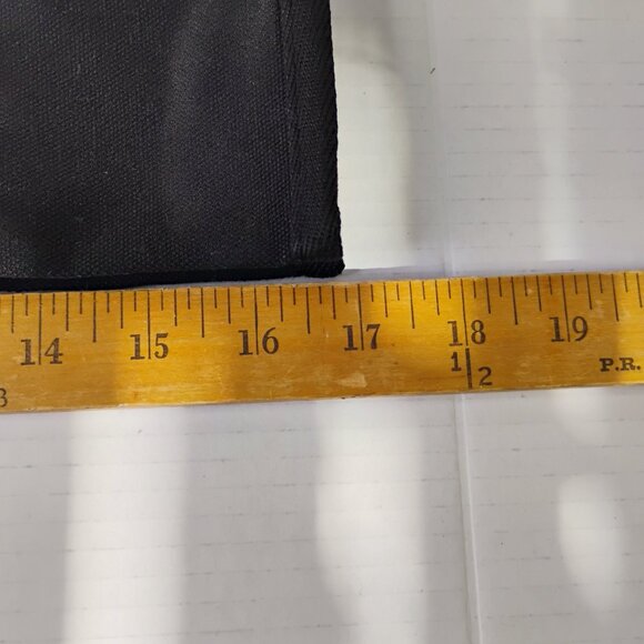 60 & Fabulous Canvas Tote Bag with Zipper Pouch & Ribbon – Black & Cream- NEW - Picture 11 of 16